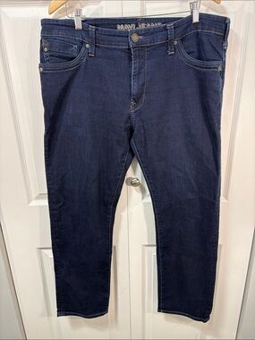 Mavi Men's Zach Straight Leg Jeans Men’s Dark Wash Denim